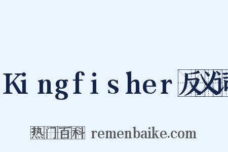 Kingfisher反义词是什么意思的图片